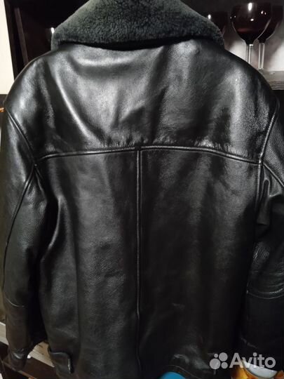 Кожаная куртка мужская 50 52 зимняя