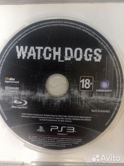 Диск для Ps3. Игра watch dogs