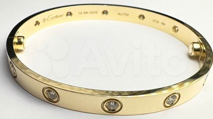 Золотой женский браслет Cartier