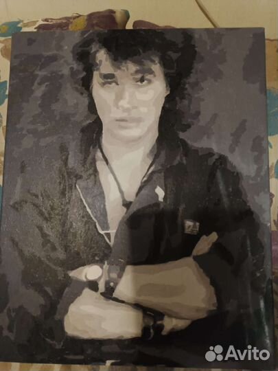 Картина по номерам фото В. Цоя