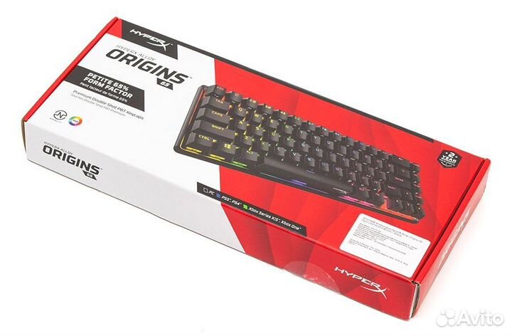 Клавиатура HyperX Alloy Origins 65 игровая rgb