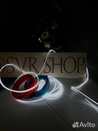 Неоновая нить в салон