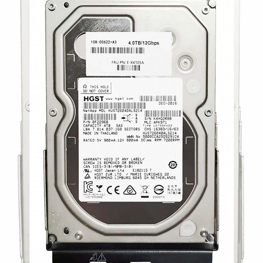 [108-00622] Жесткий Диск Network Appliance 0f22968 4tb Sas 108-00622