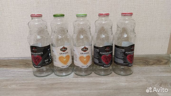 Бутылки стеклянные 1л