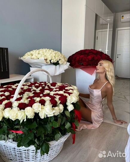 101 роза. Цветы. Букеты. Доставка