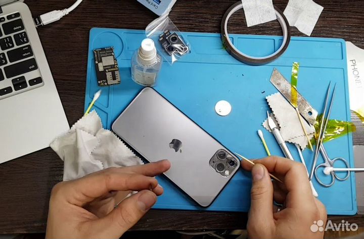 Ремонт iPhone, замена заднего Стекла, Батареи