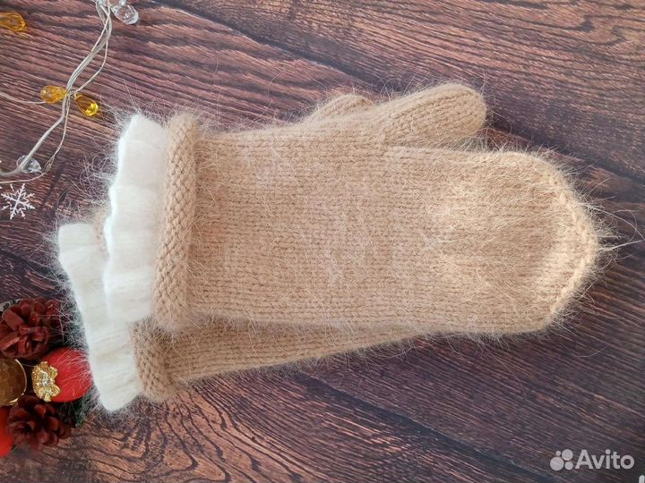 Варежки пуховые в наличии и на заказ