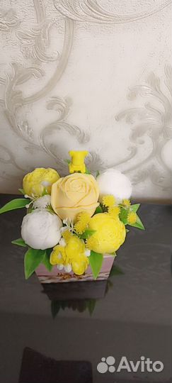 Букет из мыла ручной работы