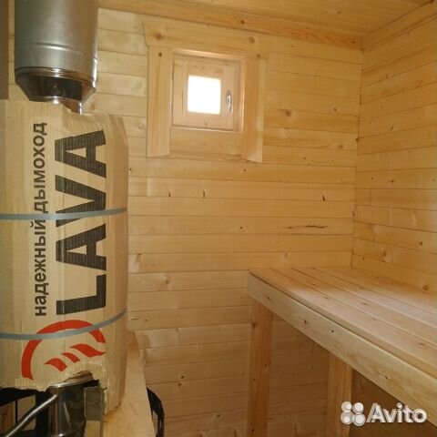 Баня 2.4м на 5м с крыльцом каркасная