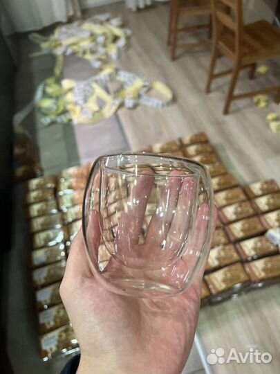 Стакан с двойными стенками 60шт