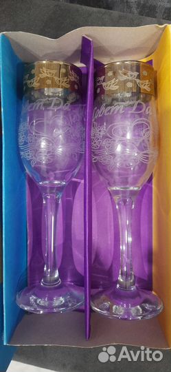 Свадебные бокалы новые