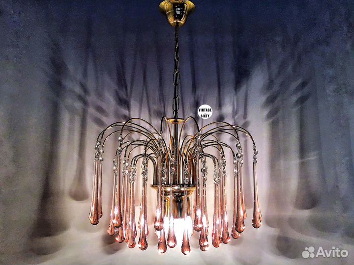 Люстра orion капля муранское стекло Австрия 90-е г
