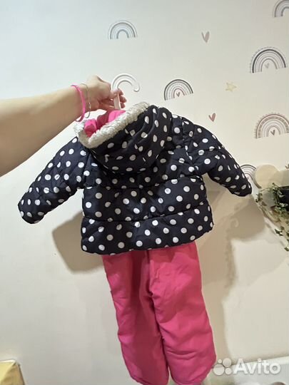 Зимний костюм на девочку 86