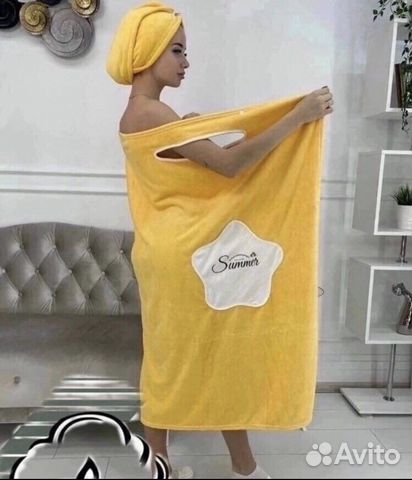 Набор для бани и сауны.Полотенце халат