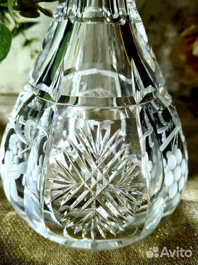 Графин хрусталь с серебром проба 875