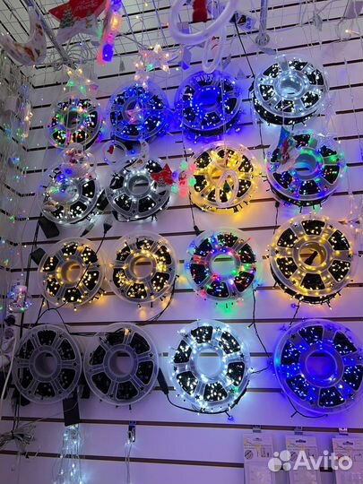 Катушка гирлянда - уличная 50 метров