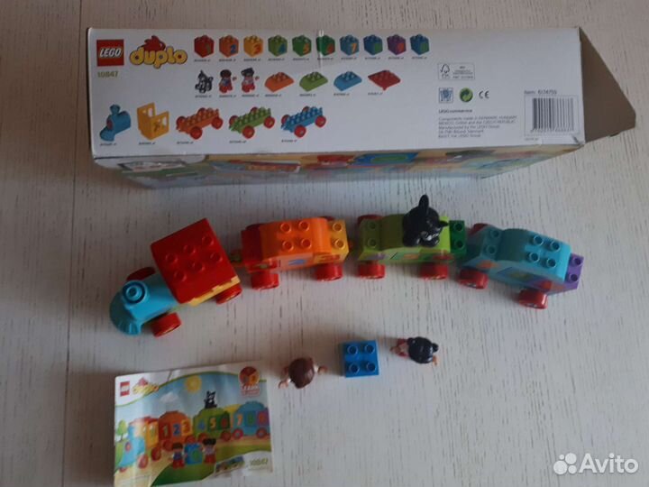 Lego duplo оригинал 10847 поезд цифры считай играй