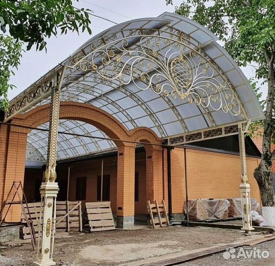 Навеса и перила на заказ