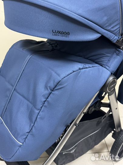 Новая всесезонная коляска Luxmom 730 Libra синий