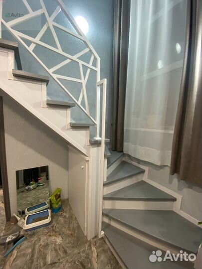 Металлокаркас лестницы