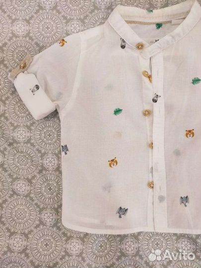 Рубашки Zara 3-6 месяцев