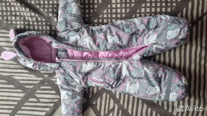 Демисезонный комбинезон для девочки 86