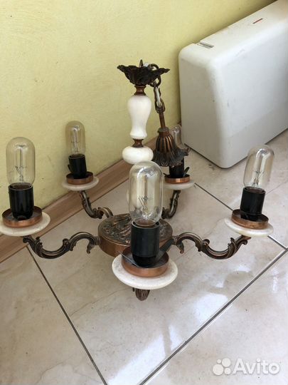 Люстра потолочная кованая