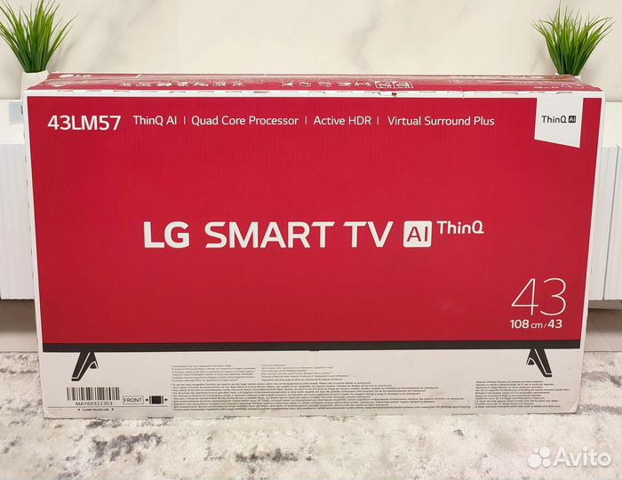 Телевизор LG 43 Смарт WiFi Новые Гарантия