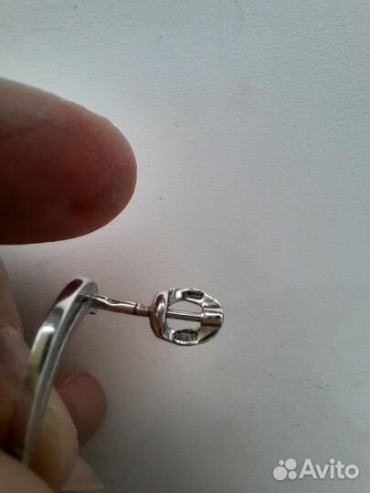 Серьги серебро 925 звезда луна