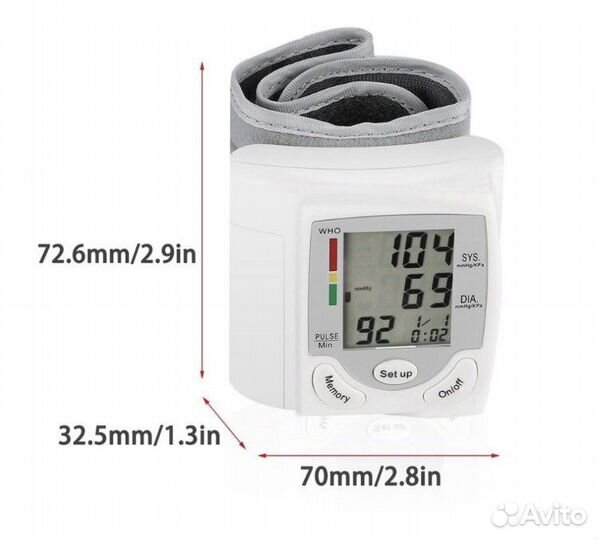 Тонометр давления на запястье автоматический
