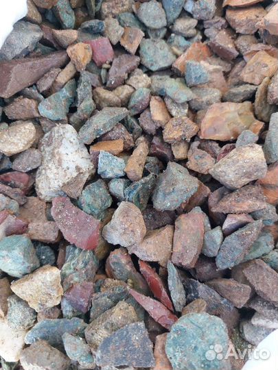 Разноцветный декоративный щебень (микс), 25кг