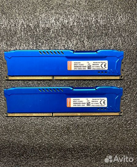 Оперативная память HyperX Fury 2x8 гб DDR3