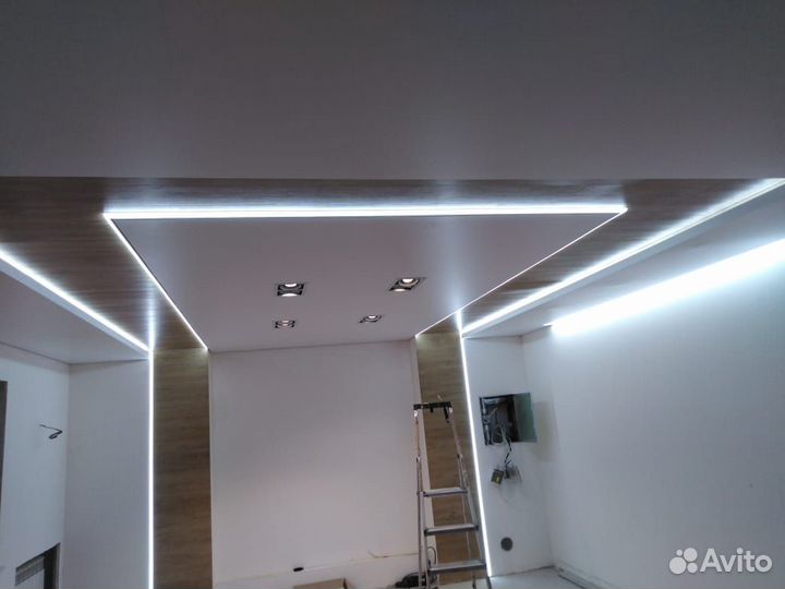 Одноуровневые Натяжные потолки