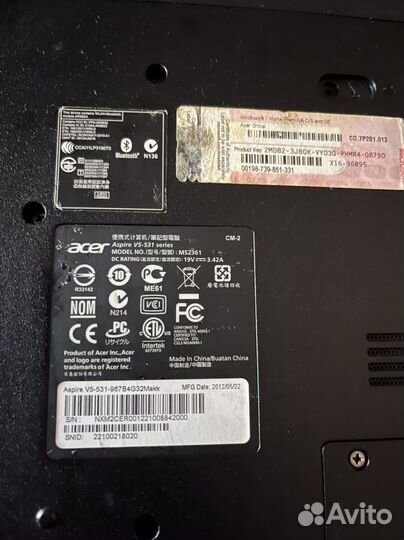 Ноутбук acer