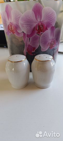 Солонка и перечница фарфор