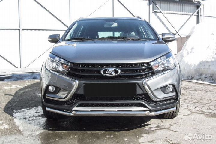 Защита переднего бампера LADA vesta SW cross