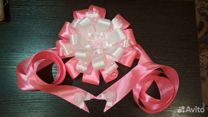 Бант на выписку новорожденного