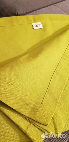 Скатерть зеленая размер 1.35*1.76