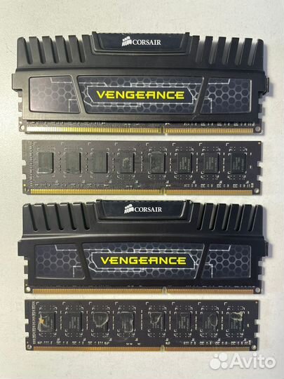 Комплект памяти Corsair 16 гб (4GBx4) DDR3 2400Mhz