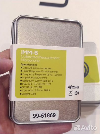 Dayton Audio IMM-6 измерительный микрофон