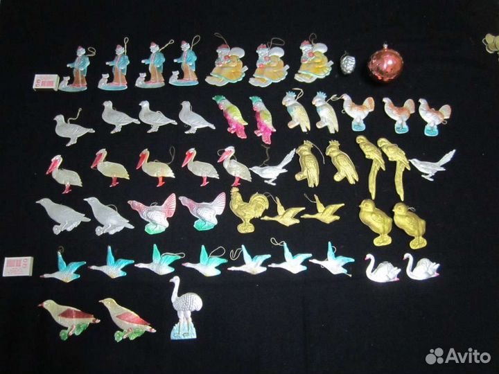 Новогодние игрушки СССР картонаж