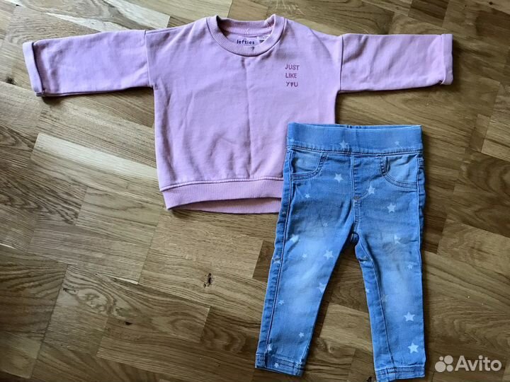 Одежда для девочки 74 80 пакетом