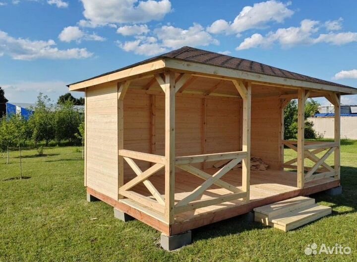 Деревянные беседки для дачи