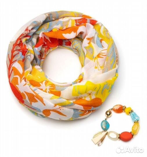 Шарф-браслет новый