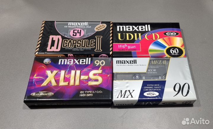 Аудиокассеты новые maxell