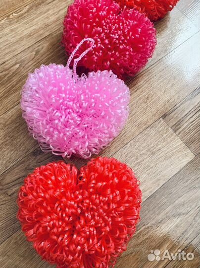 Мочалки сердечки сердечко сердце