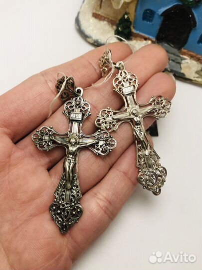 Серебряный мужской крест