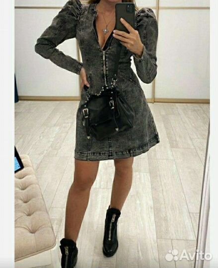 Джинсовое платье