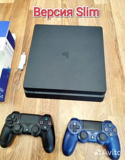 Sony PS4 slim 1tb прошита, топовые игры