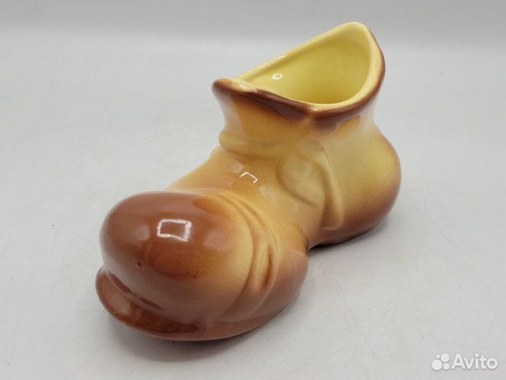 Статуэтка Башмак Ботинок керамика фаянс Южноуральс